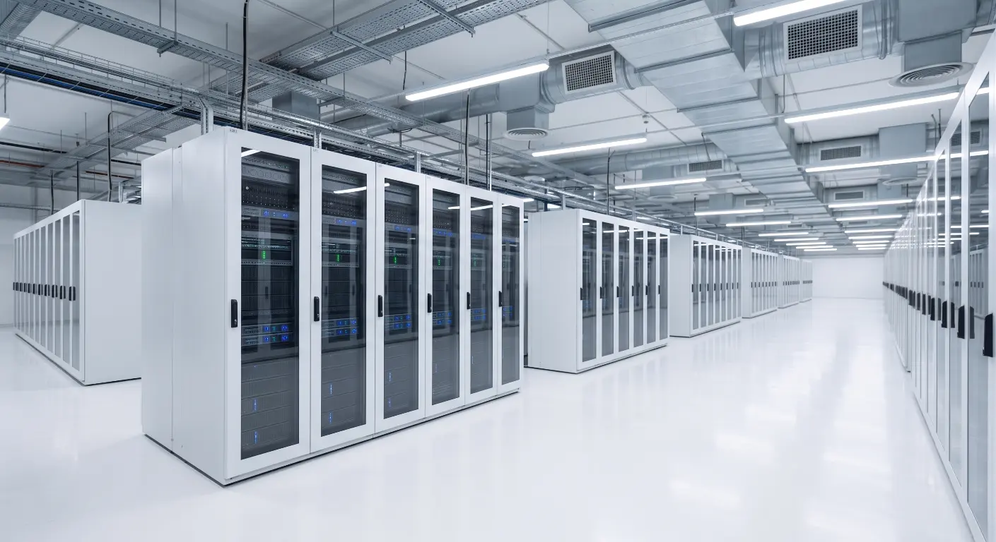 Data Center italiano di Lomuscio Informatica con potenza di calcolo illimitata, perfetto per software in cloud con database di enormi dimensioni.